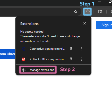 Chrome Extension Manager